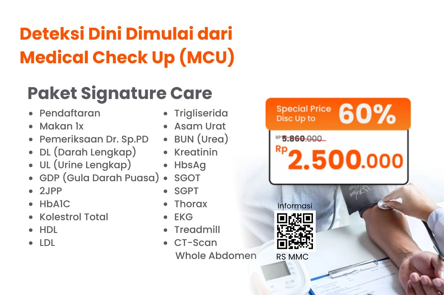 Gambar Deteksi Dini Dimulai dari  Medical Check Up (MCU) Paket Signature Care